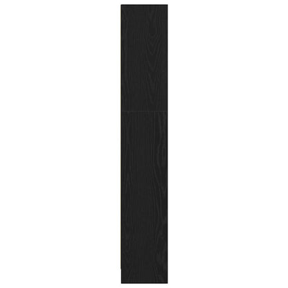 Knihovna 60 X 24 X 143 Cm Kompozitní Dřevo Černý Dub