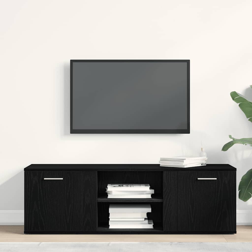 Tv Stolek Černý Dub 120 X 34 X 37 Cm, Dřevo
