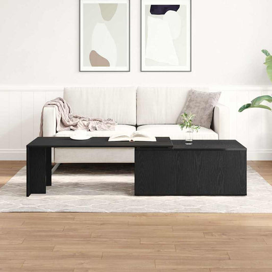 Konferenční Stolek Černý Dub 150 X 50 X 35 Cm Kompozitní Dřevo