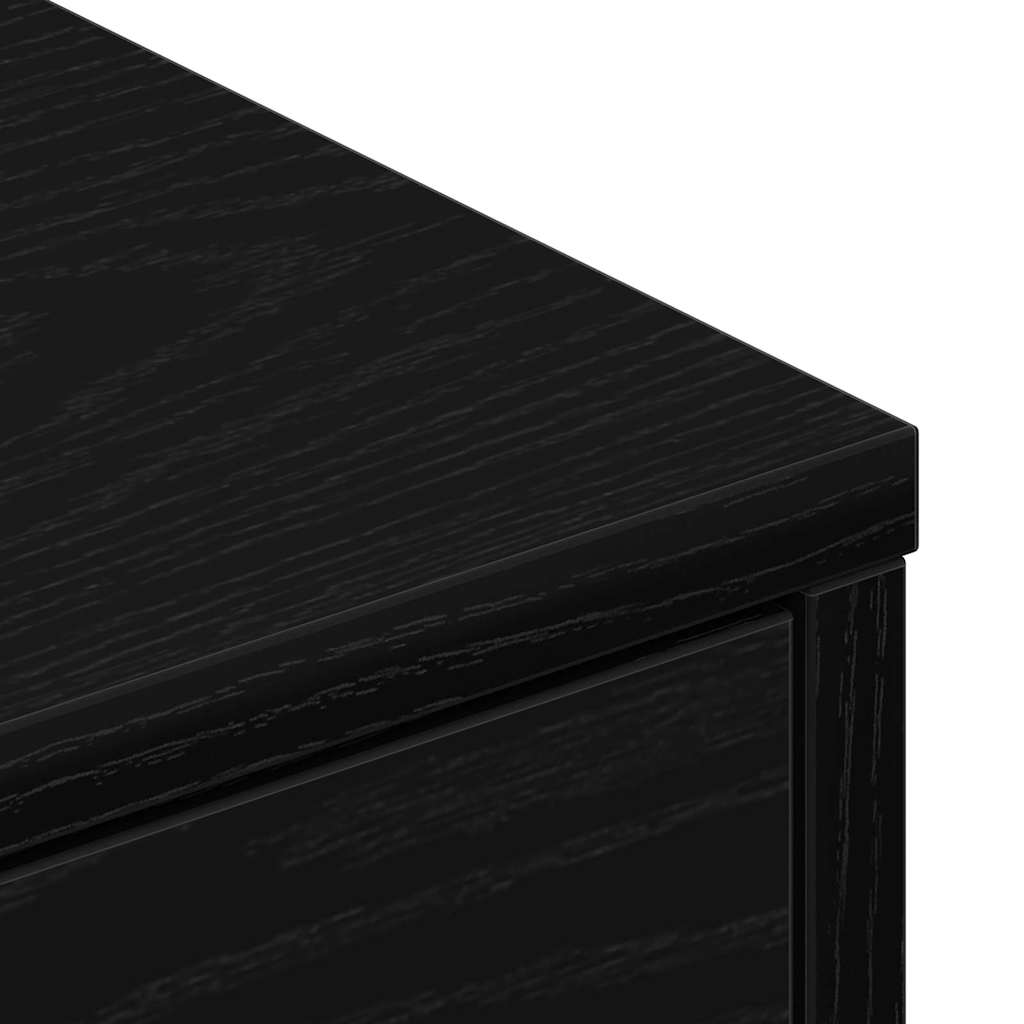 Televizní Skříň 80 X 34 X 36 Cm Černý Dub Kompozitní Dřevo