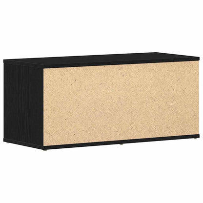Televizní Skříň 80 X 34 X 36 Cm Černý Dub Kompozitní Dřevo