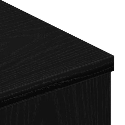 Televizní Skříň 80X34X30 Cm Černý Dub Kompozitní Dřevo