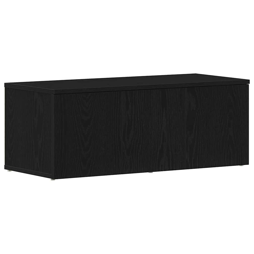 Televizní Skříň 80X34X30 Cm Černý Dub Kompozitní Dřevo