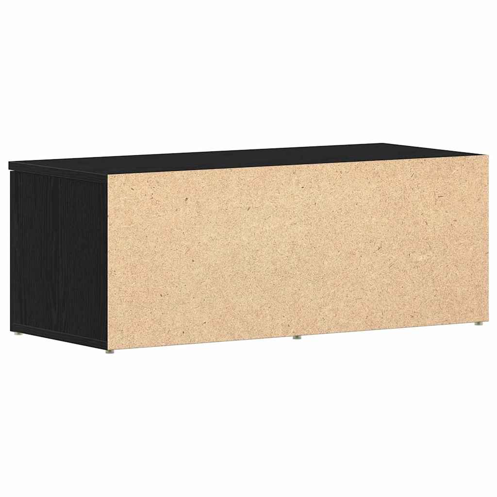 Televizní Skříň 80X34X30 Cm Černý Dub Kompozitní Dřevo
