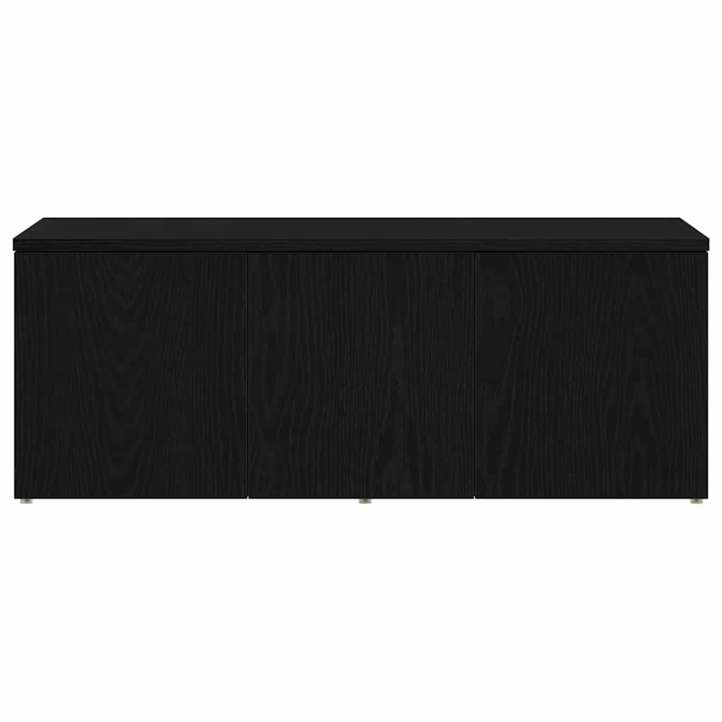 Televizní Skříň 80X34X30 Cm Černý Dub Kompozitní Dřevo