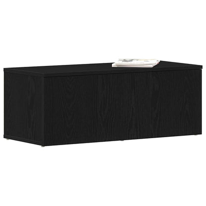 Televizní Skříň 80X34X30 Cm Černý Dub Kompozitní Dřevo