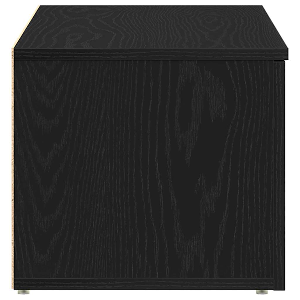 Televizní Skříň 80X34X30 Cm Černý Dub Kompozitní Dřevo