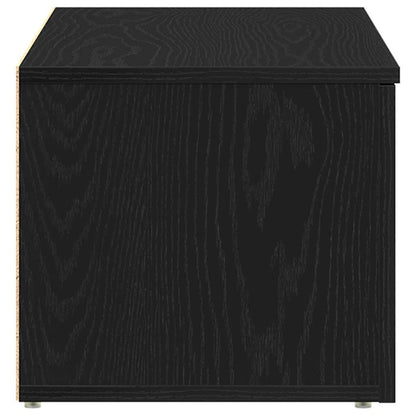 Televizní Skříň 80X34X30 Cm Černý Dub Kompozitní Dřevo