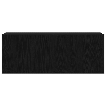 Televizní Skříň 80 X 30 X 30 Cm Černý Dub Kompozitní Dřevo