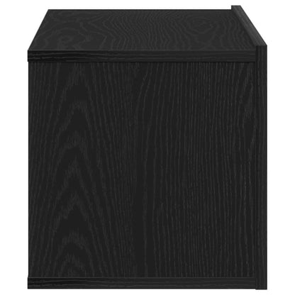 Televizní Skříň 80 X 30 X 30 Cm Černý Dub Kompozitní Dřevo