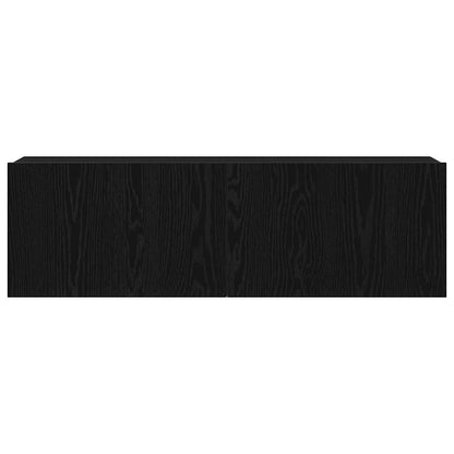 Televizní Skříň 100 X 30 X 30 Cm Černý Dub Kompozitní Dřevo