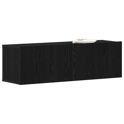 Televizní Skříň 100 X 30 X 30 Cm Černý Dub Kompozitní Dřevo