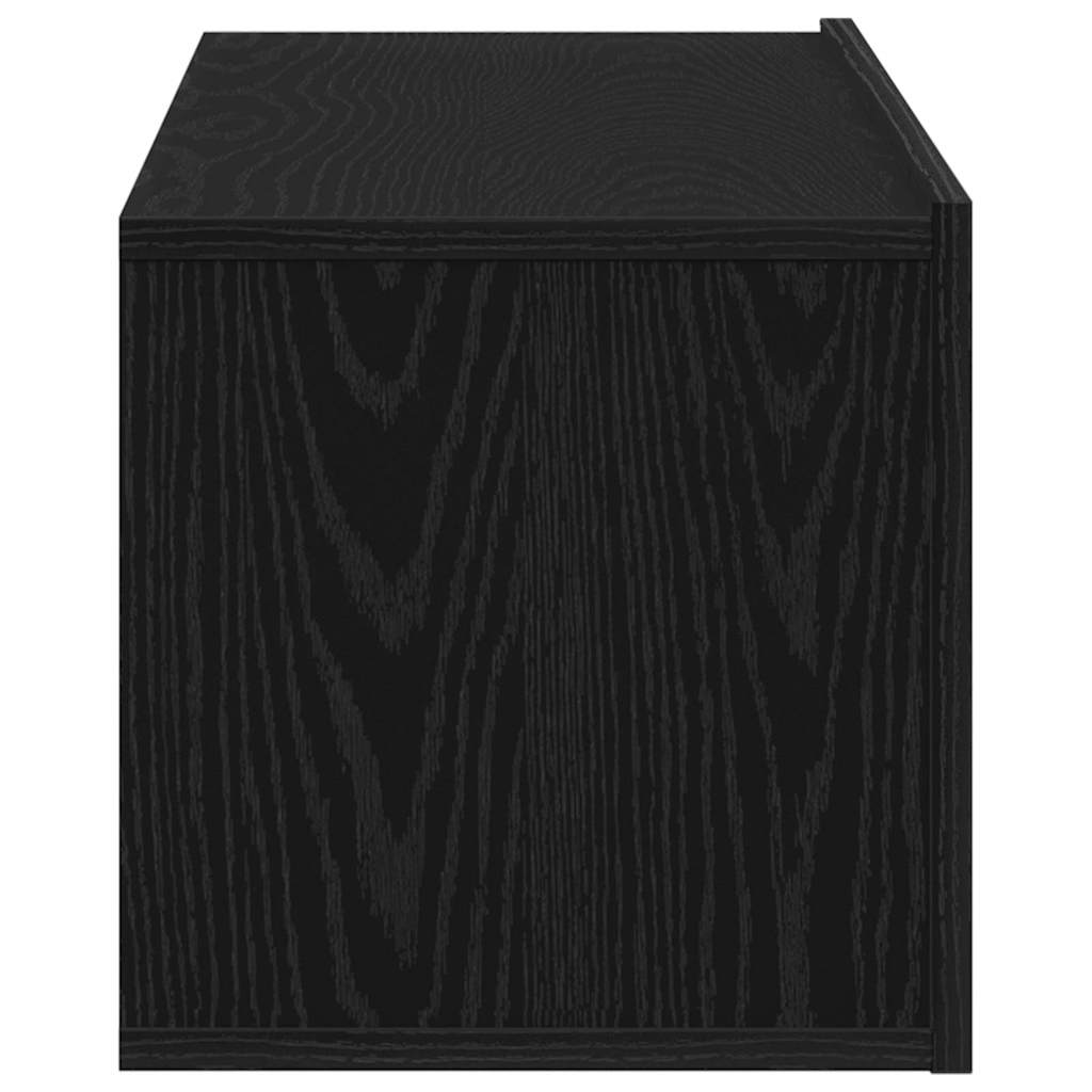 Televizní Skříň 100 X 30 X 30 Cm Černý Dub Kompozitní Dřevo