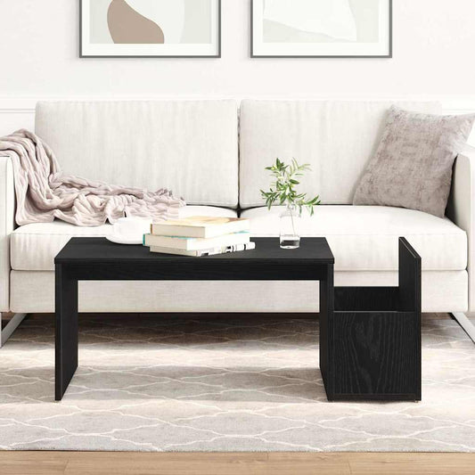 Konferenční Stolek Černý Dub 90 X 45 X 35 Cm Kompozitní Dřevo