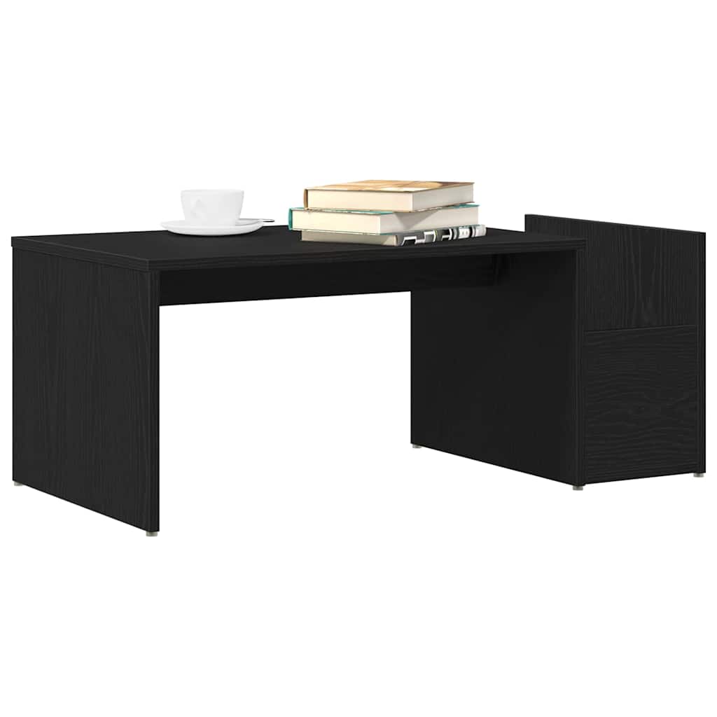 Konferenční Stolek Černý Dub 90 X 45 X 35 Cm Kompozitní Dřevo