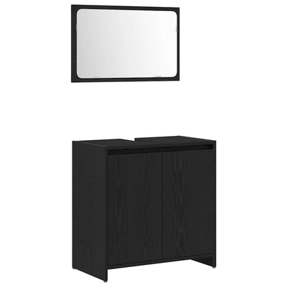 Koupelnová Skříň Černý Dub 60 X 33 X 60 Cm Kompozitní Dřevo