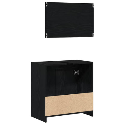 Koupelnová Skříň Černý Dub 60 X 33 X 60 Cm Kompozitní Dřevo