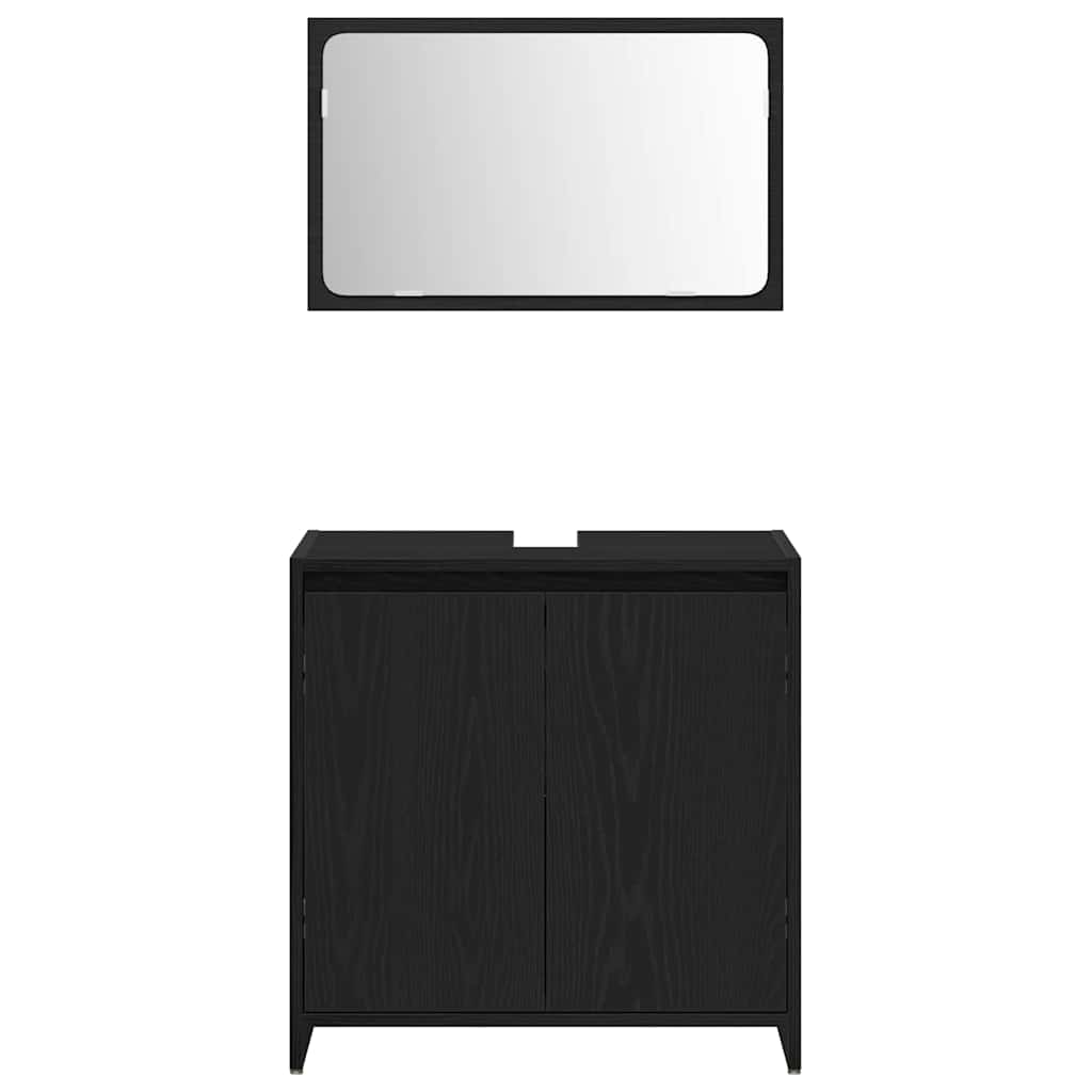 Koupelnová Skříň Černý Dub 60 X 33 X 60 Cm Kompozitní Dřevo