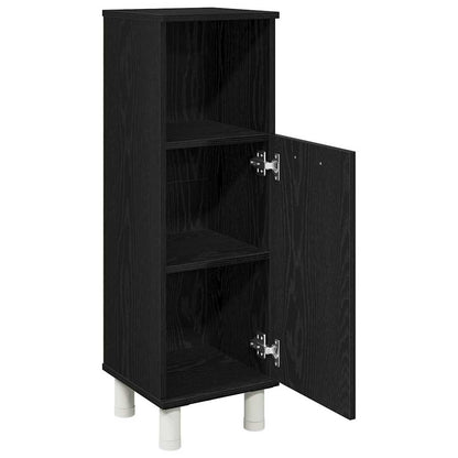 Koupelnová Skříň Černý Dub 30 X 30 X 95 Cm Kompozitní Dřevo