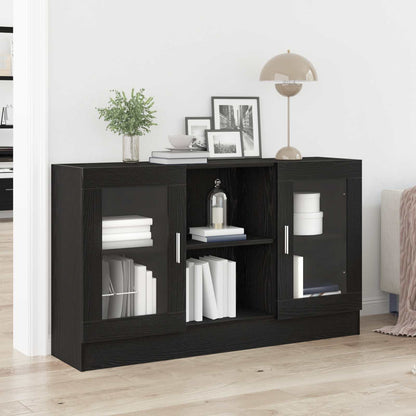 Servírovací Skříň Černý Dub 120 X 30,5 X 70 Cm Kompozitní Dřevo