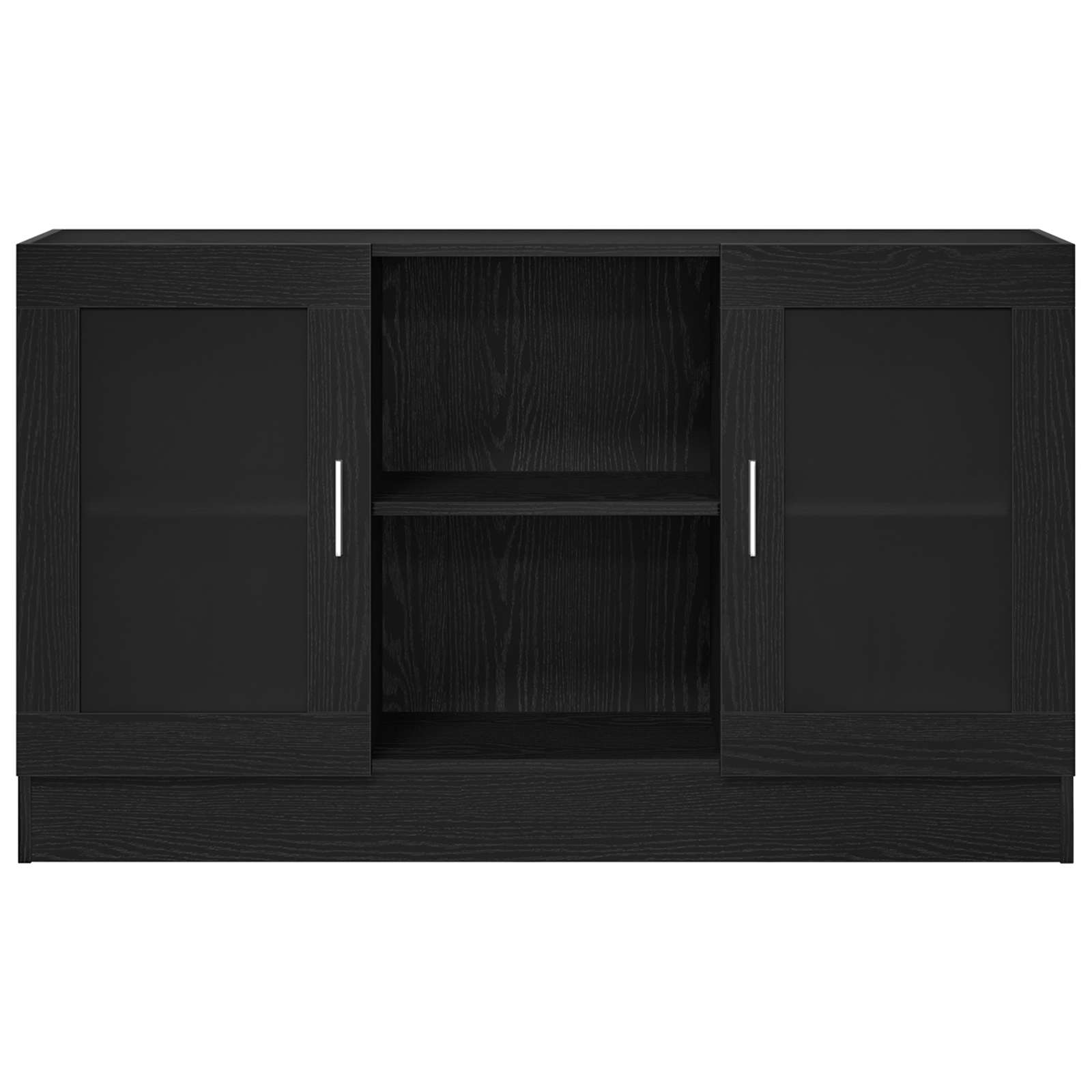 Servírovací Skříň Černý Dub 120 X 30,5 X 70 Cm Kompozitní Dřevo