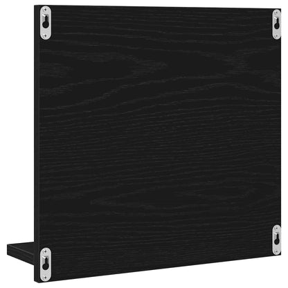 Koupelnové Zrcadlo Černý Dub 40X10,5X37 Cm, Imitace Dřeva
