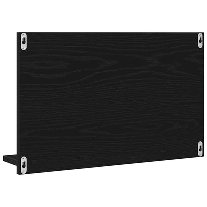 Zrcadlová Police Černý Dub 60 X 10,5 X 37 Cm Kompozitní Dřevo
