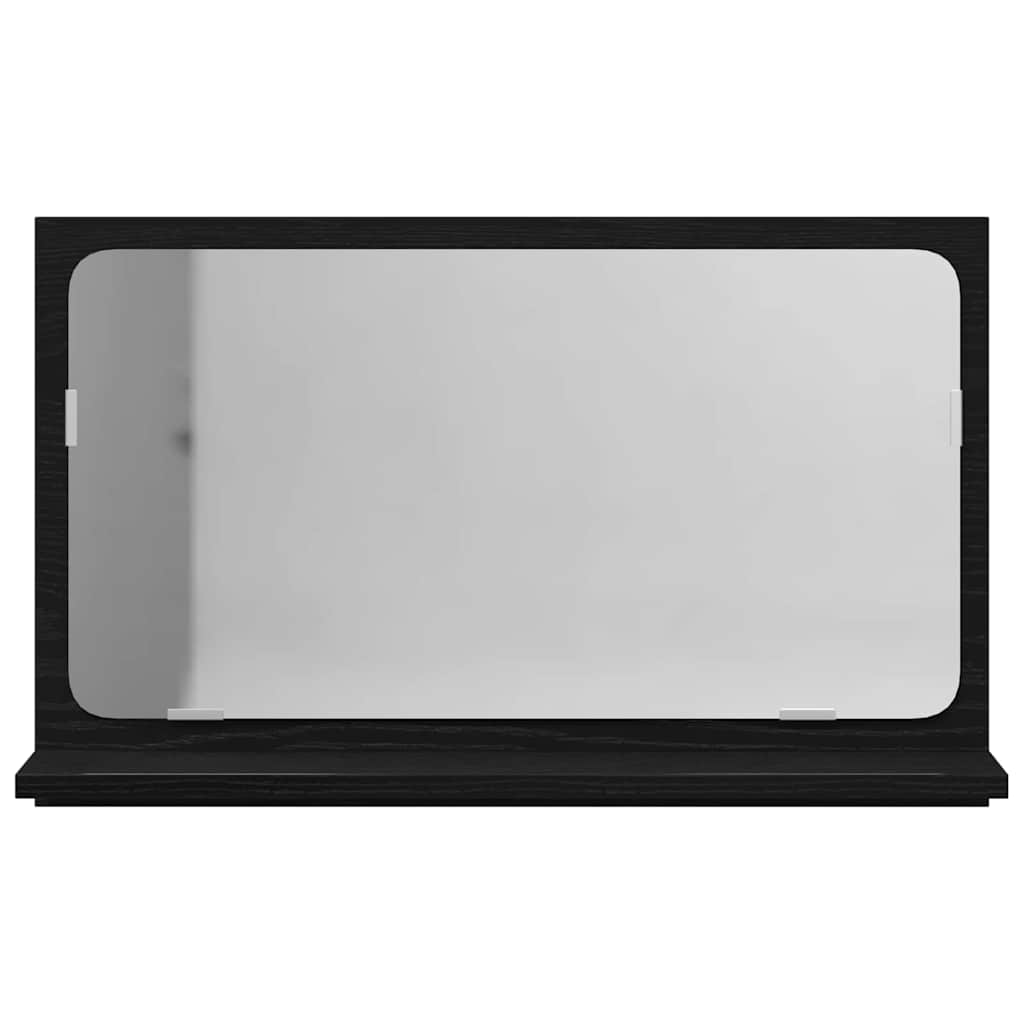 Zrcadlová Police Černý Dub 60 X 10,5 X 37 Cm Kompozitní Dřevo