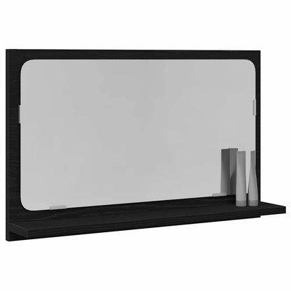 Zrcadlová Police Černý Dub 60 X 10,5 X 37 Cm Kompozitní Dřevo