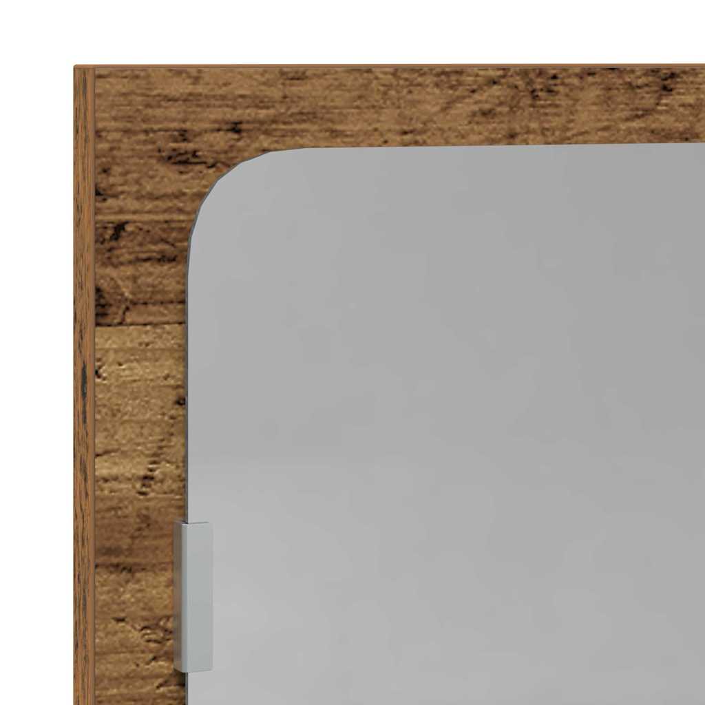 Zrcadlová Police Staré Dřevo 90 X 10,5 X 37 Cm Kompozitní Dřevo