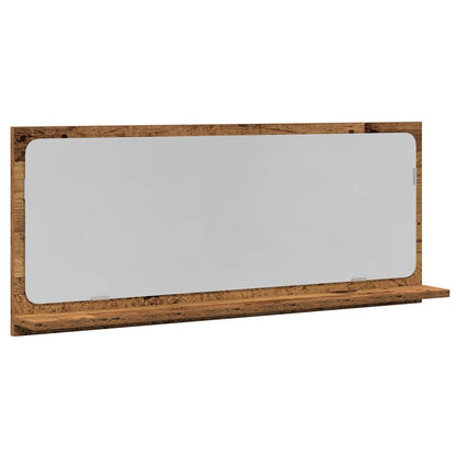 Zrcadlová Police Staré Dřevo 90 X 10,5 X 37 Cm Kompozitní Dřevo