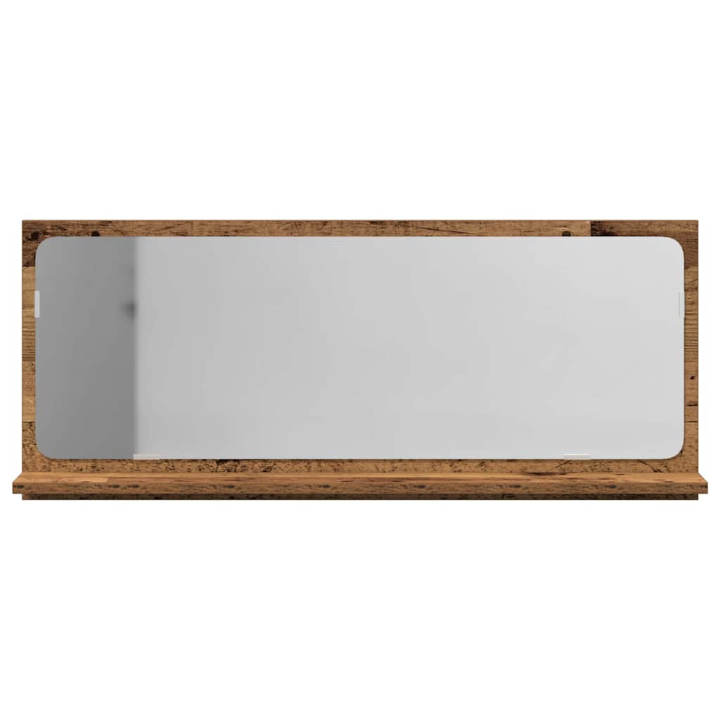 Zrcadlová Police Staré Dřevo 90 X 10,5 X 37 Cm Kompozitní Dřevo
