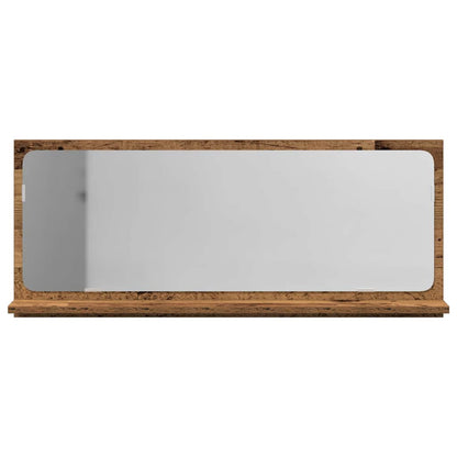 Zrcadlová Police Staré Dřevo 90 X 10,5 X 37 Cm Kompozitní Dřevo