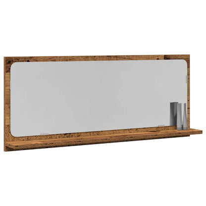 Zrcadlová Police Staré Dřevo 90 X 10,5 X 37 Cm Kompozitní Dřevo