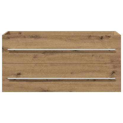 Koupelnová Skříňka Pod Umyvadlo, Dubová, Řemeslná, 100 X 38,5 X 48 Cm, Z Umělého Dřeva