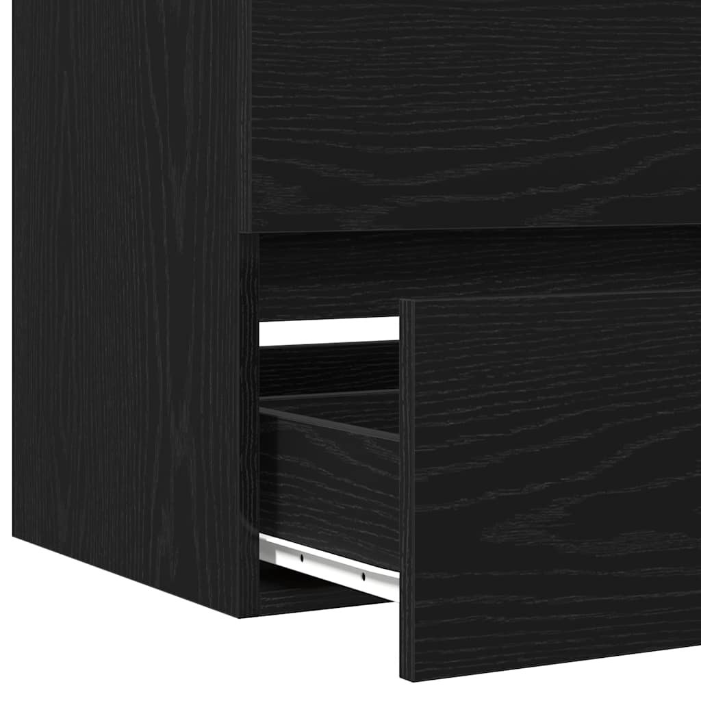 Koupelnová Skříňka Pod Umyvadlo Černý Dub 41 X 38,5 X 45 Cm, Dřevo