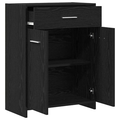 Koupelnová Skříň Černý Dub 60 X 33 X 80 Cm Kompozitní Dřevo