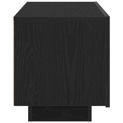 Televizní Skříň 100 X 35 X 40 Cm Černý Dub Kompozitní Dřevo