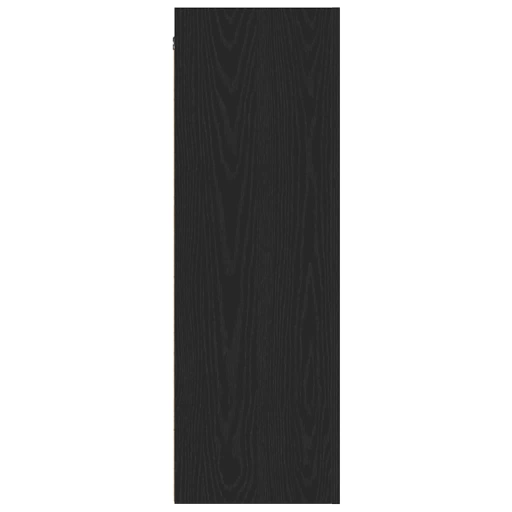 Nástěnná Skříň Na Tv 30,5 X 30 X 90 Cm Černý Dub