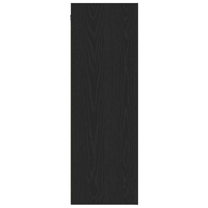 Nástěnná Skříň Na Tv 30,5 X 30 X 90 Cm Černý Dub