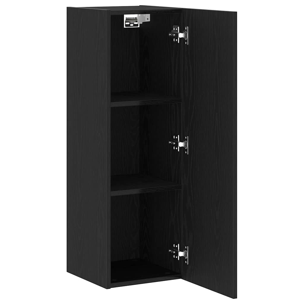 Nástěnná Skříň Na Tv 2 Pcs Černý Dub Kompozitní Dřevo