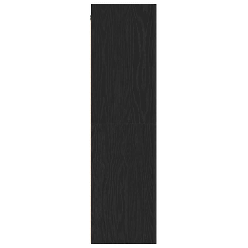 Nástěnná Skříň Na Tv 30,5 X 30 X 110 Cm Černý Dub