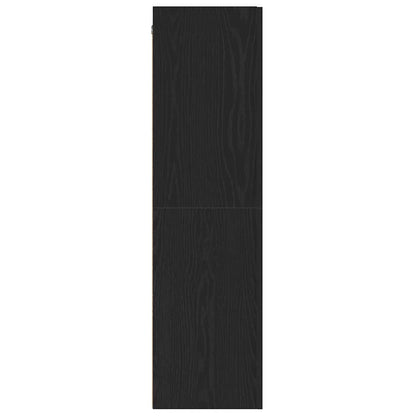 Nástěnná Skříň Na Tv 30,5 X 30 X 110 Cm Černý Dub