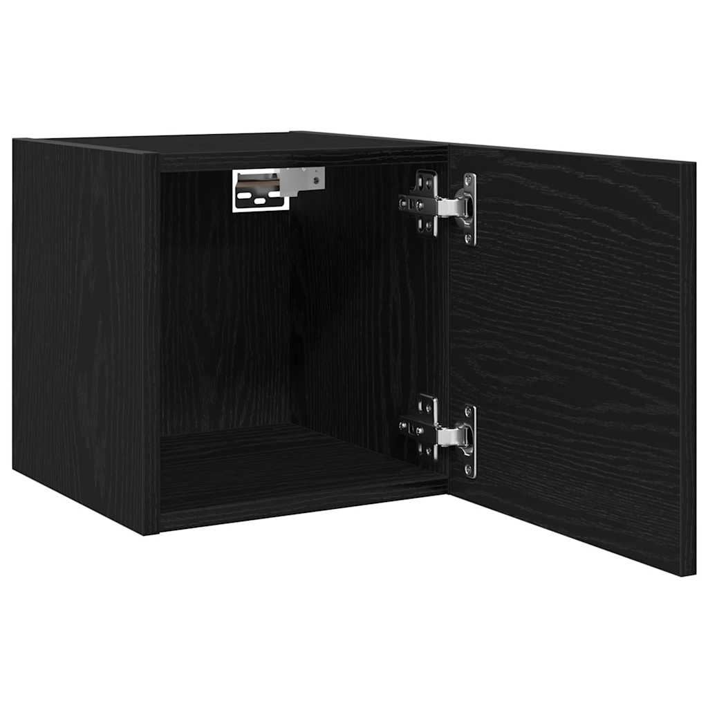 Nástěnný Tv Kabinet Nástěnný Černý Dub 30,5 X 30 X 30 Cm
