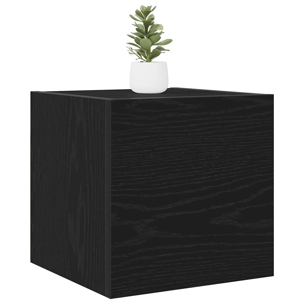 Nástěnný Tv Kabinet Nástěnný Černý Dub 30,5 X 30 X 30 Cm