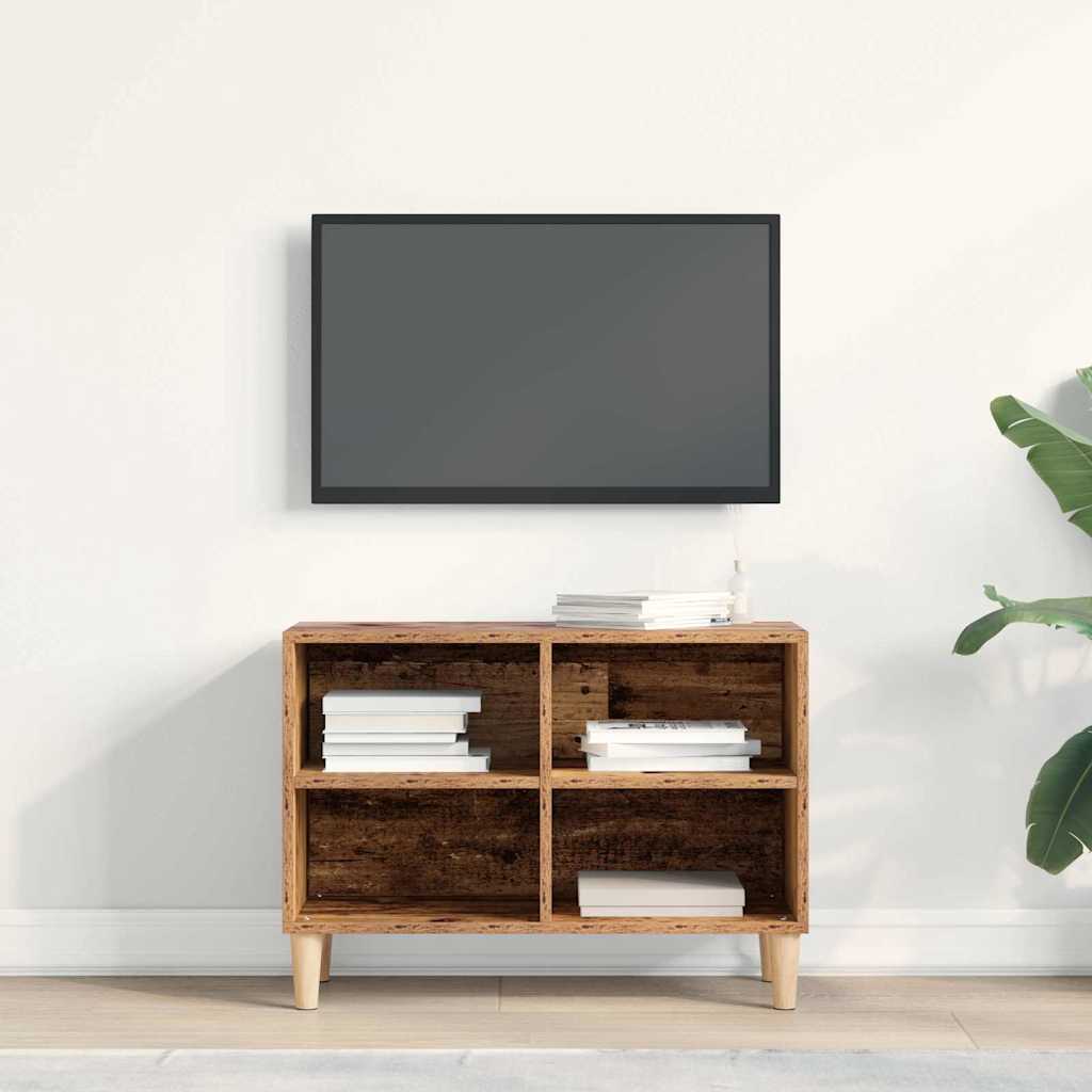 Televizní Skříň 69,5 X 30 X 50 Cm Staré Dřevo Kompozitní Dřevo