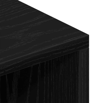 Televizní Skříň 69,5 X 30 X 50 Cm Černý Dub Kompozitní Dřevo
