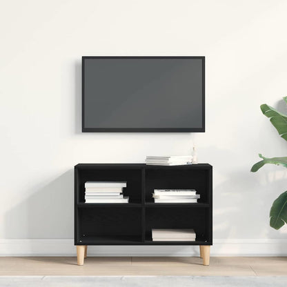Televizní Skříň 69,5 X 30 X 50 Cm Černý Dub Kompozitní Dřevo