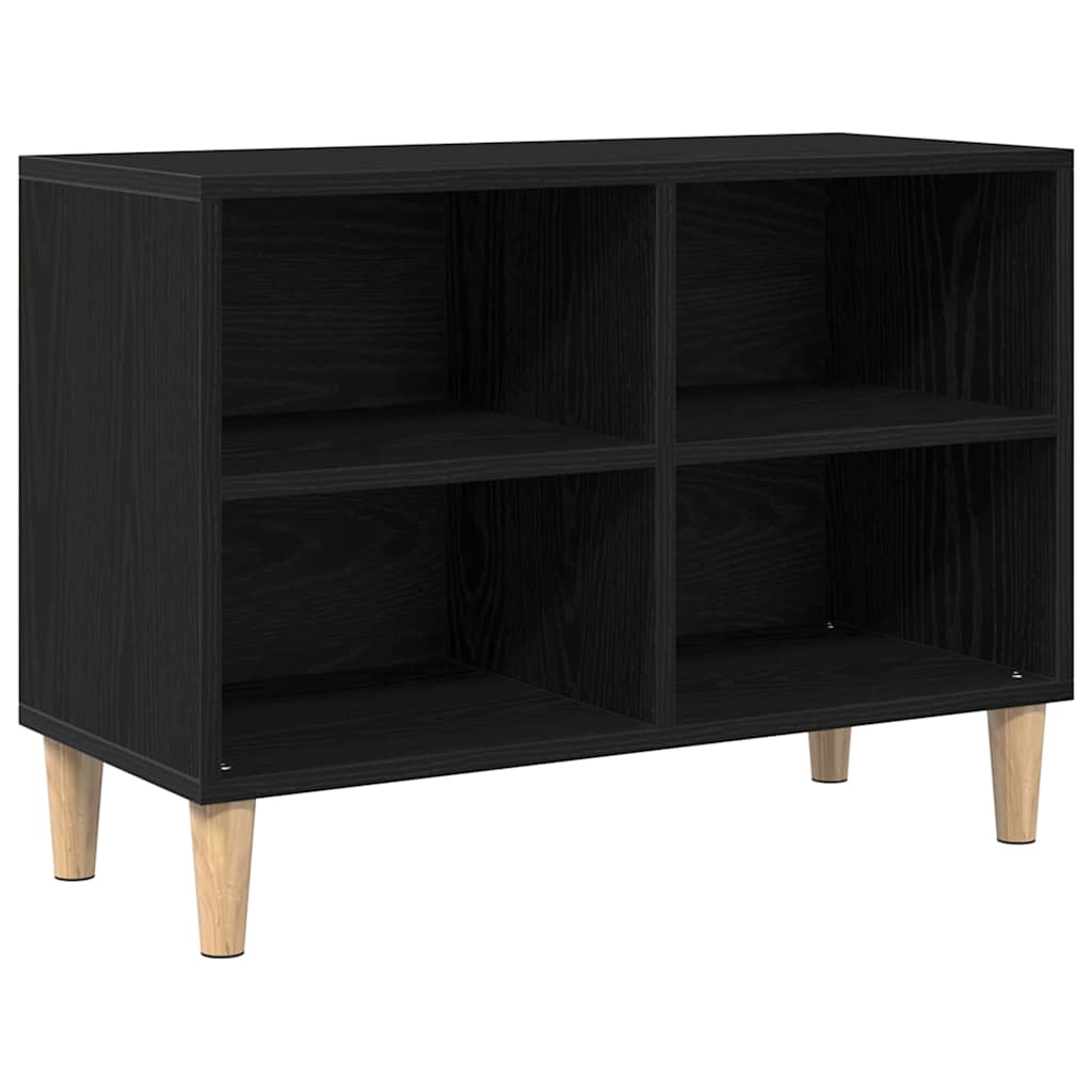 Televizní Skříň 69,5 X 30 X 50 Cm Černý Dub Kompozitní Dřevo