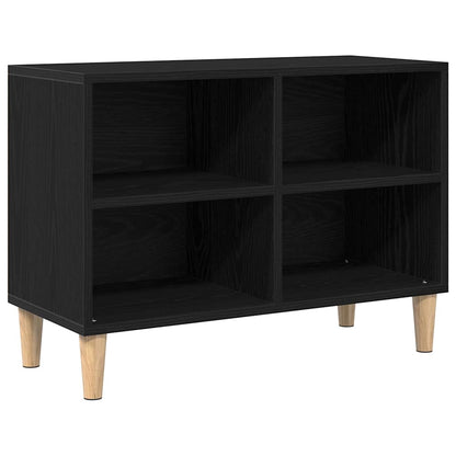 Televizní Skříň 69,5 X 30 X 50 Cm Černý Dub Kompozitní Dřevo